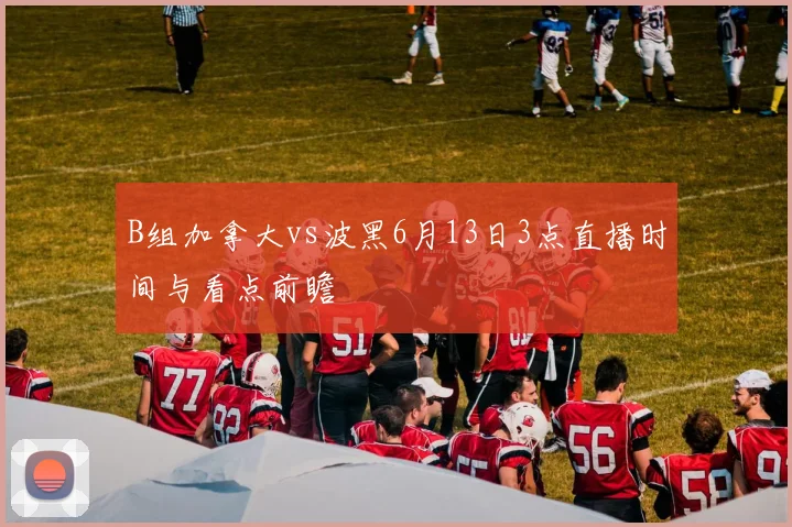 B组加拿大vs波黑6月13日3点直播时间与看点前瞻