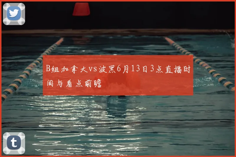 B组加拿大vs波黑6月13日3点直播时间与看点前瞻